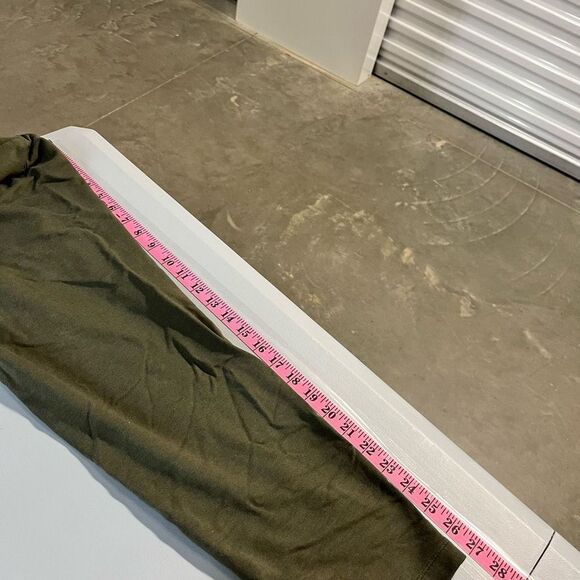 Pure Jill Olive Green Knit Pull On‎ Pocket Joggers Comfy Casual Pima Cotton S - Picture 5 of 8